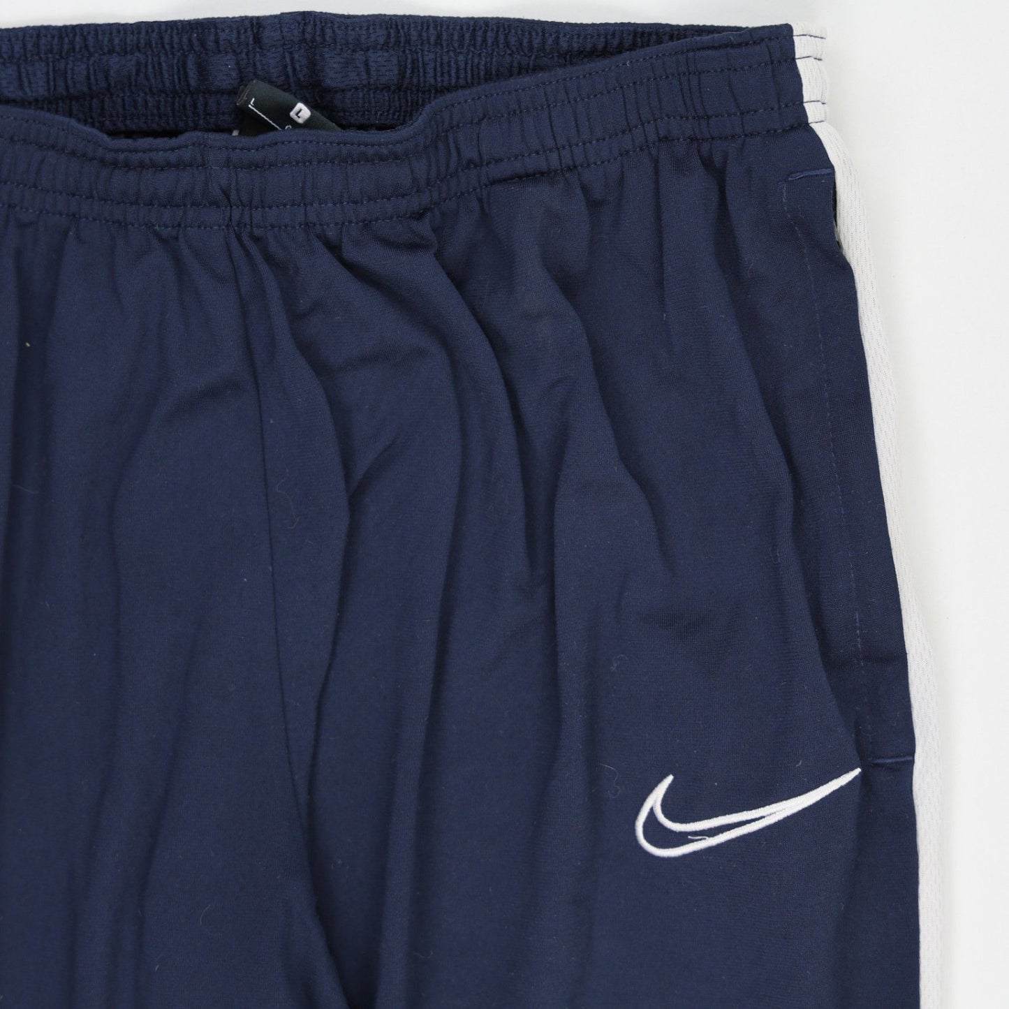 Nike Dri-FIT Navy Blue Track Pants Large Polyester for Men