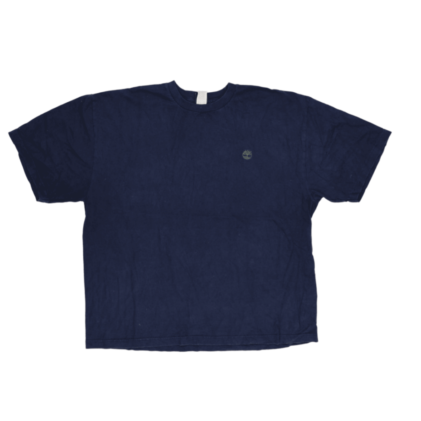 Timberland Navy Cotton T-Shirt XL Vintage Classic Crew Neck Mens