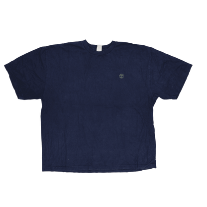 Timberland Navy Cotton T-Shirt XL Vintage Classic Crew Neck Mens