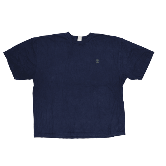 Timberland Navy Cotton T-Shirt XL Vintage Classic Crew Neck Mens