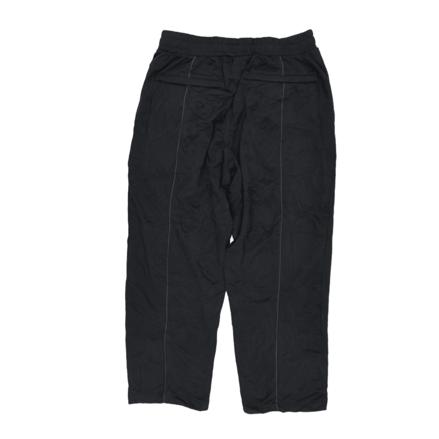 adidas Originals Black Track Trousers Large 42 Waist 76 Inseam Polyester Vintage