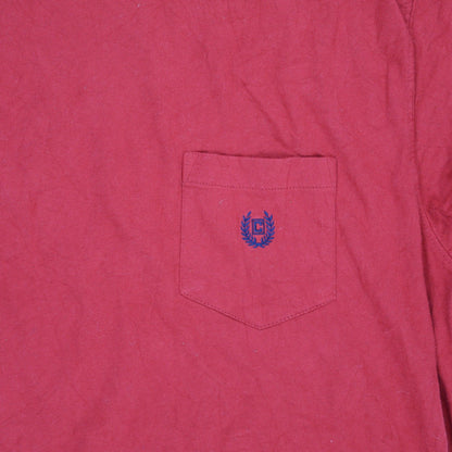 Chaps Men's Red Large Cotton Pocket T-Shirt Crew Neck