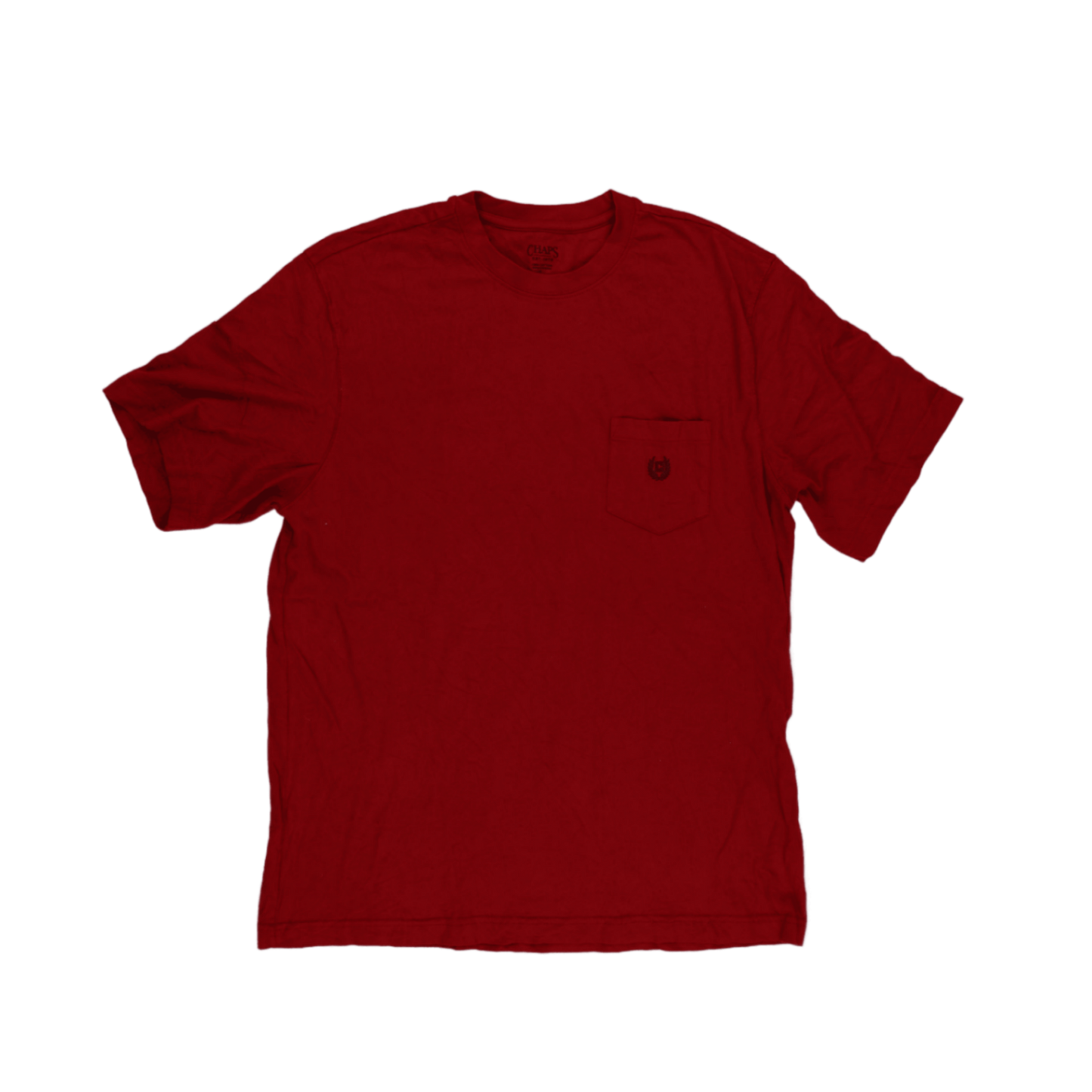 Chaps Men's Red Large Cotton Pocket T-Shirt Crew Neck