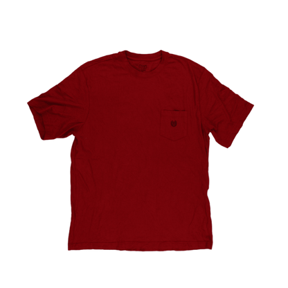 Chaps Men's Red Large Cotton Pocket T-Shirt Crew Neck
