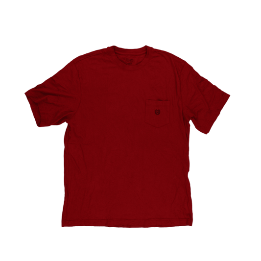 Chaps Men's Red Large Cotton Pocket T-Shirt Crew Neck