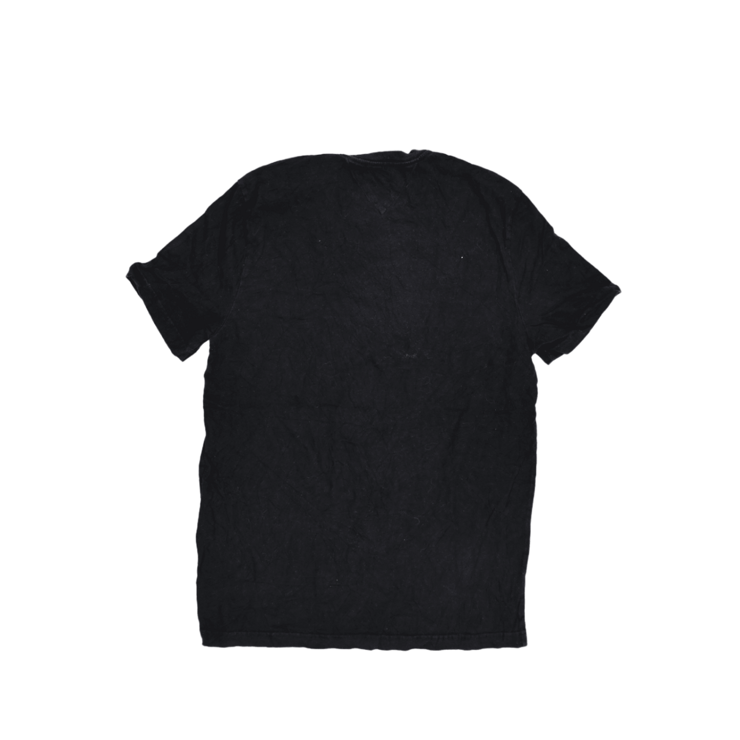 Tommy Hilfiger Logo T-Shirt Black Large Cotton Crew Neck Men's