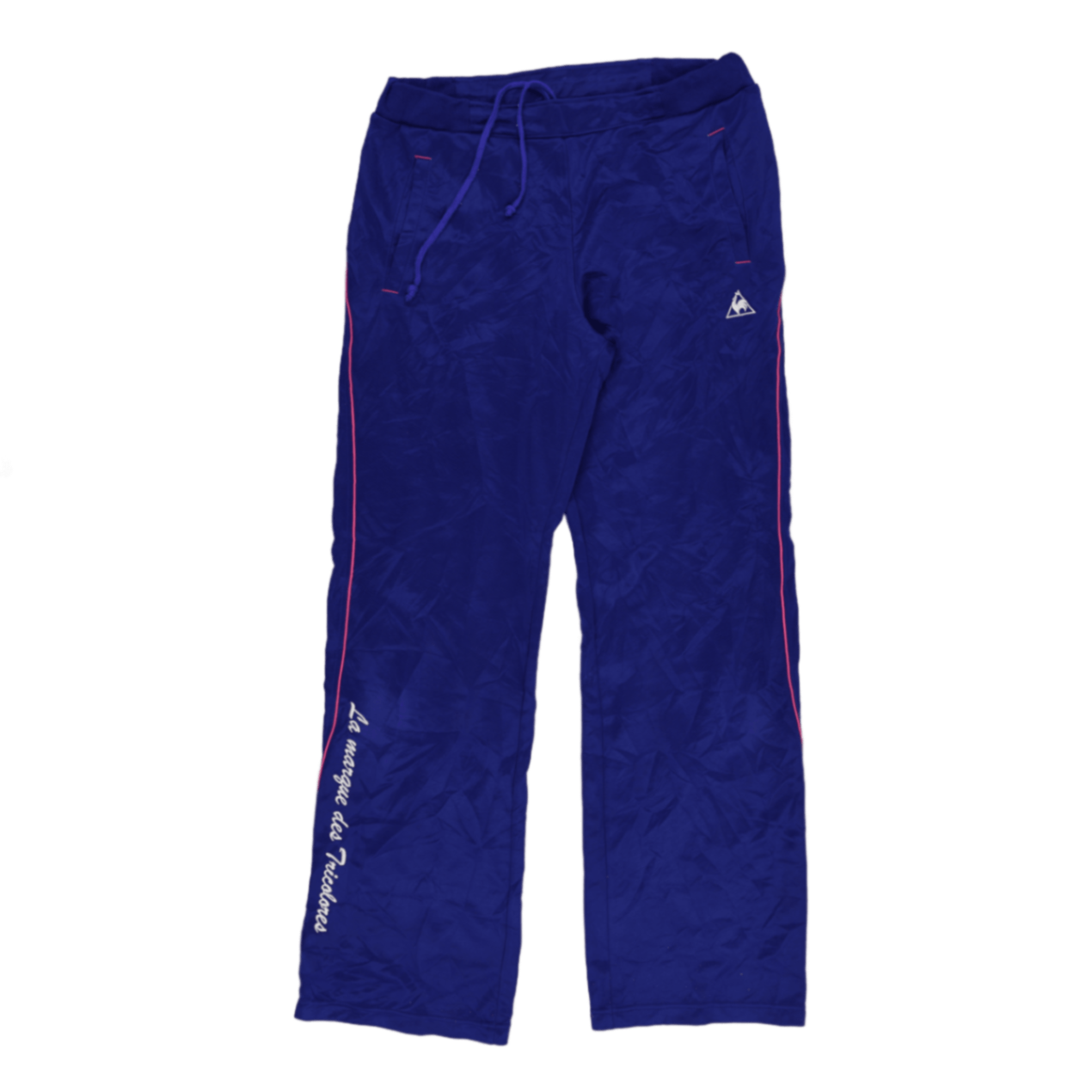 Le Coq Sportif Vintage Royal Blue Track Trousers Medium 78 cm Inseam Polyester