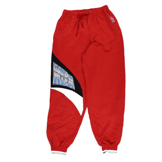 NBA Vintage Red Track Pants Unisex Large 79 cm Inseam Polyester Blend