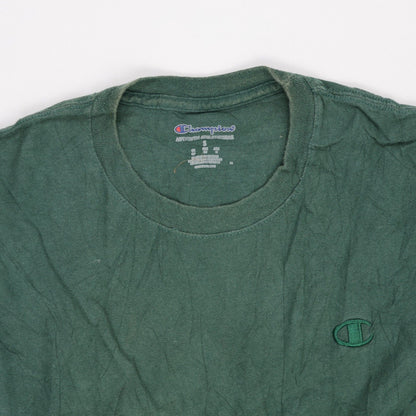 Champion Athletic Green Crew Neck T-Shirt Men's Size S Cotton Classic Fit