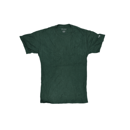 Champion Athletic Green Crew Neck T-Shirt Men's Size S Cotton Classic Fit