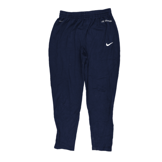 Nike Dri-Fit Navy Blue Polyester Track Trousers Size Small 75 cm Inseam 35 cm Waist