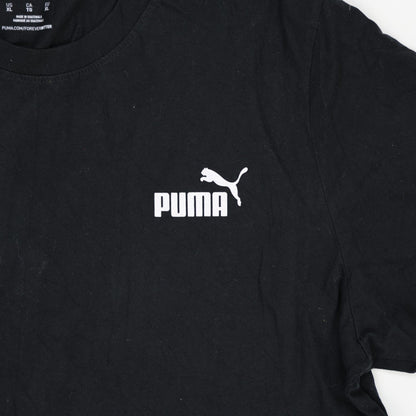 PUMA Black XL Cotton T-Shirt for Men Casual Crew Neck