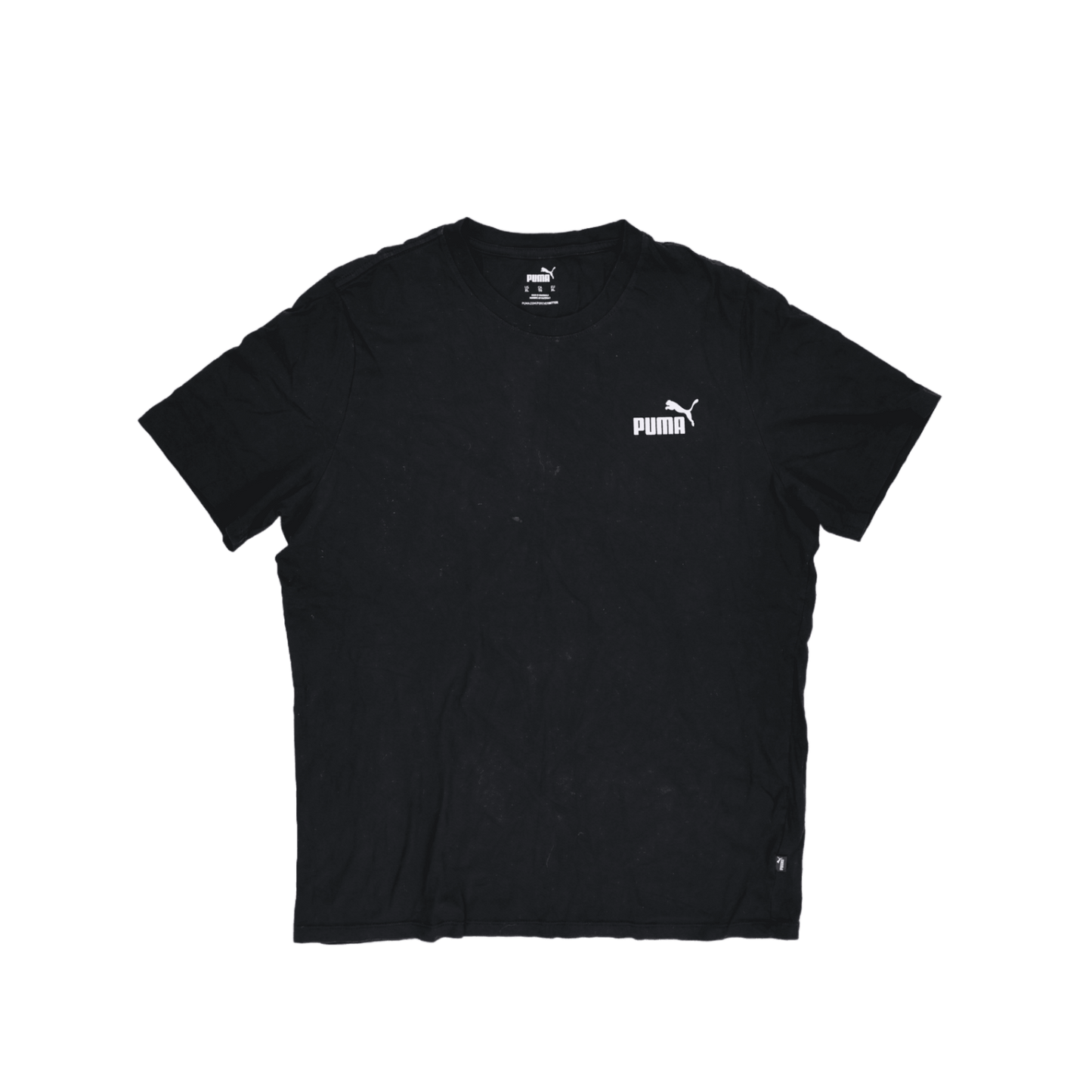 PUMA Black XL Cotton T-Shirt for Men Casual Crew Neck