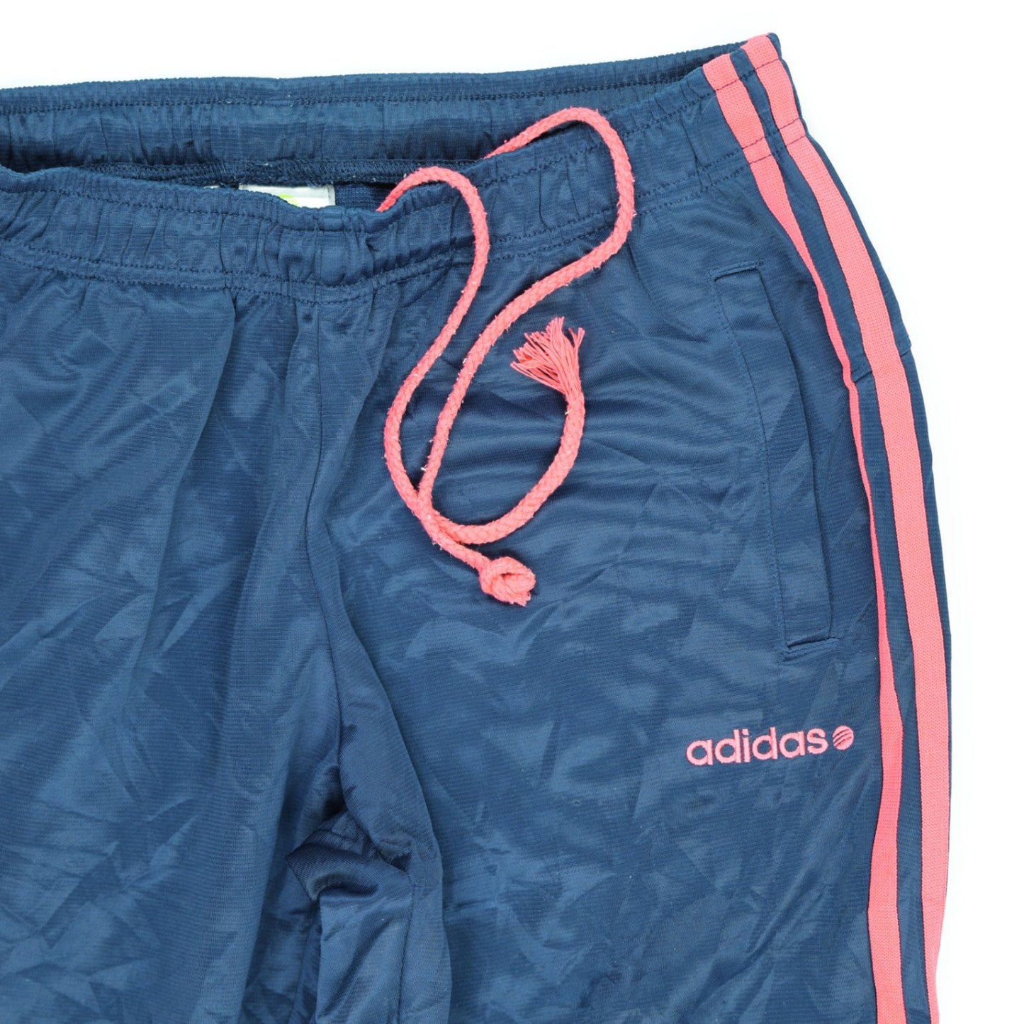 Adidas Neo Navy Blue Track Trousers Medium Polyester Vintage