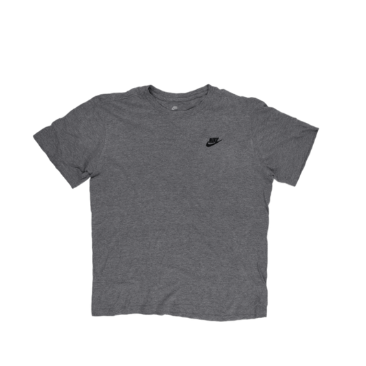 Nike Grey Cotton Crew Neck T-Shirt Size Medium for Men