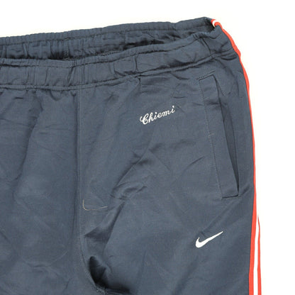 Nike Vintage Navy Track Pants Men's Medium 75cm Inseam Polyester