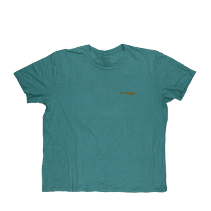 Columbia PFG Outdoor T-Shirt Teal XXL Cotton Crew Neck