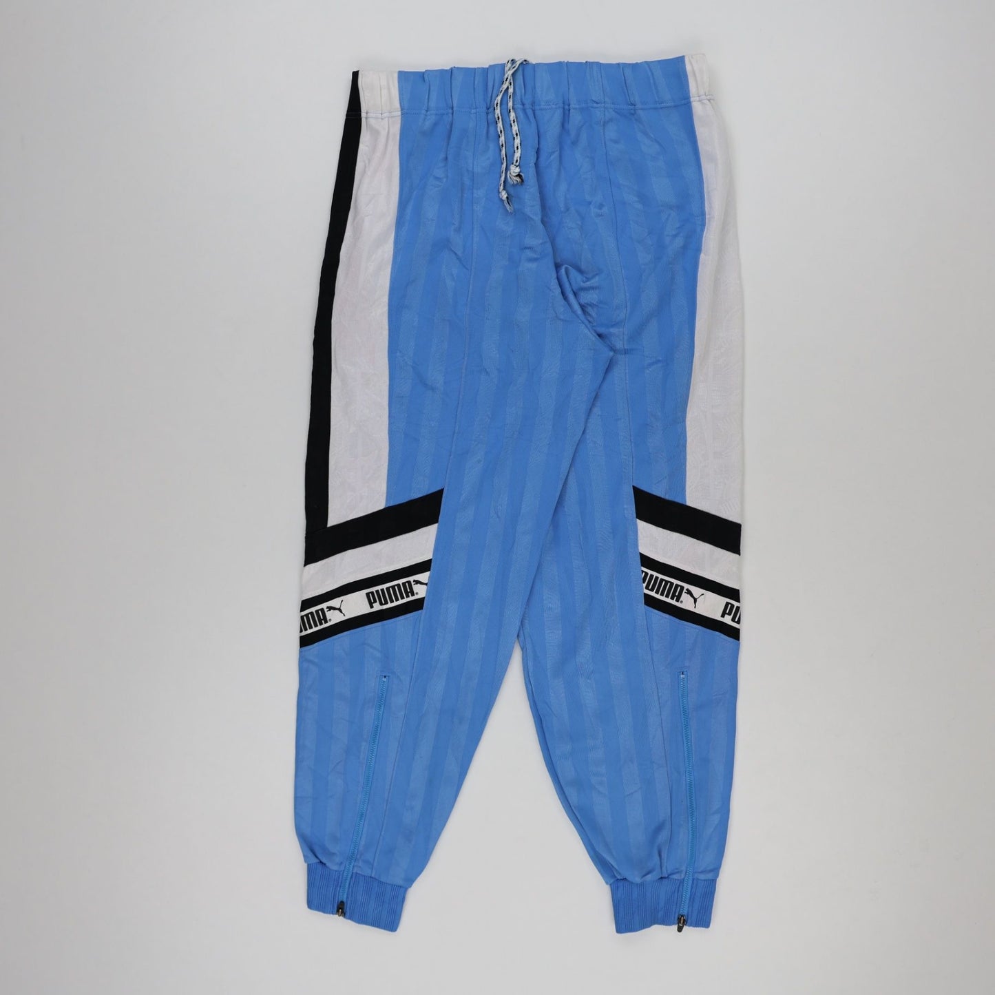 PUMA Vintage Blue Track Pants Men Medium Polyester Blend 76 Inseam