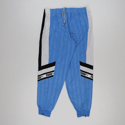 PUMA Vintage Blue Track Pants Men Medium Polyester Blend 76 Inseam
