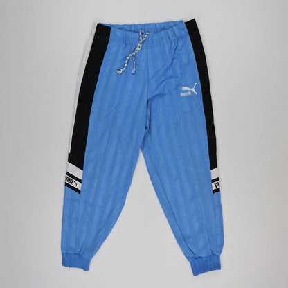 PUMA Vintage Blue Track Pants Men Medium Polyester Blend 76 Inseam