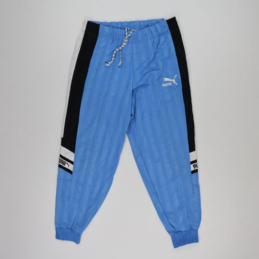 PUMA Vintage Blue Track Pants Men Medium Polyester Blend 76 Inseam