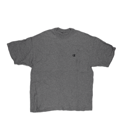 Champion Grey Oversized T-Shirt XL Cotton Crewneck for Men