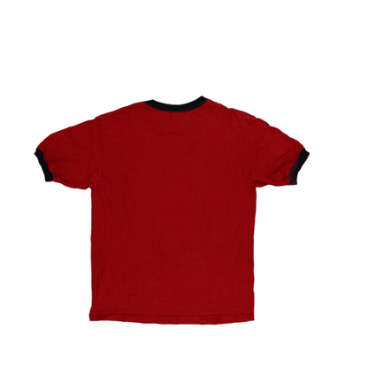 Champion Vintage Red Ringer T-Shirt Large 100 Percent Cotton Crew Neck Men's Clothing