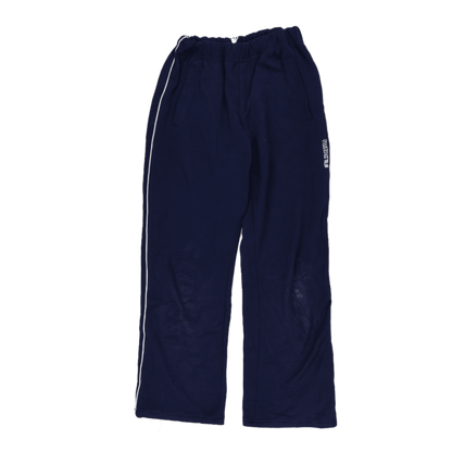 Russell Athletic Navy Blue Track Trousers Large Polyester Cotton Blend