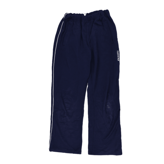 Russell Athletic Navy Blue Track Trousers Large Polyester Cotton Blend