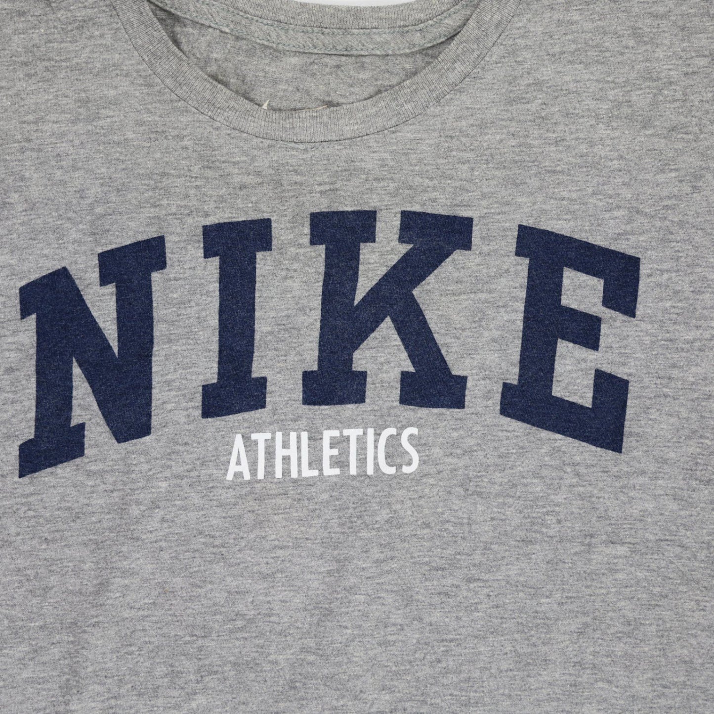 Nike Athletics Grey Cotton Athletic T-Shirt Unisex Size Small