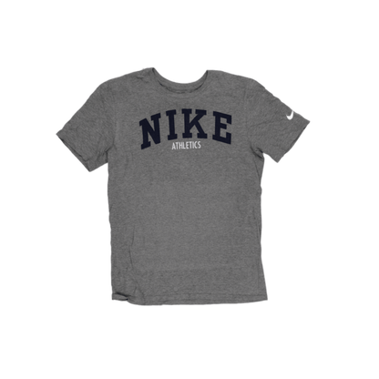 Nike Athletics Grey Cotton Athletic T-Shirt Unisex Size Small