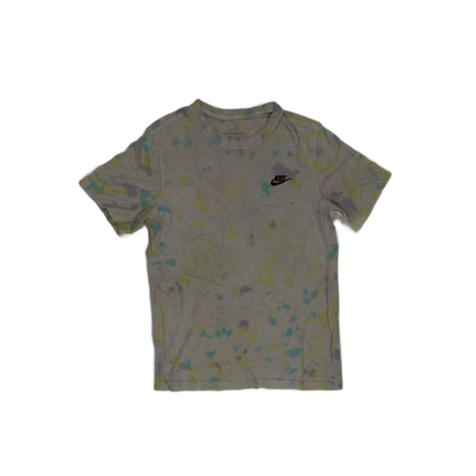 Nike Tie Dye Cotton T-Shirt Pastel Multi Small Vintage Streetwear Crew Neck