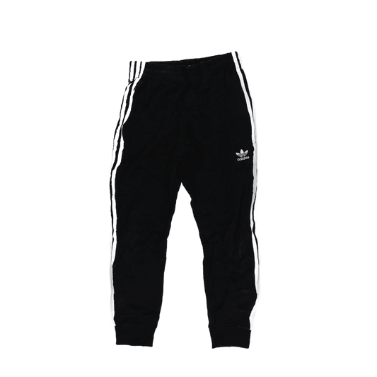 Adidas Originals Black Track Pants Size S Vintage Polyester 77cm Inseam 36cm Waist