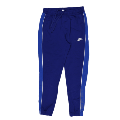 Nike Royal Blue Track Pants Large Polyester 77 cm Inseam 42 cm Waist