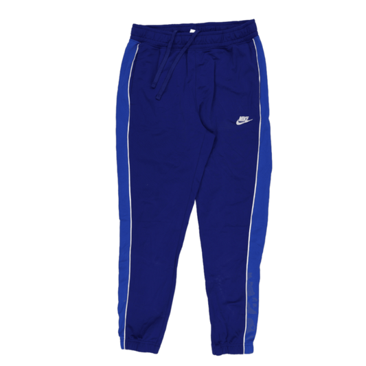 Nike Royal Blue Track Pants Large Polyester 77 cm Inseam 42 cm Waist