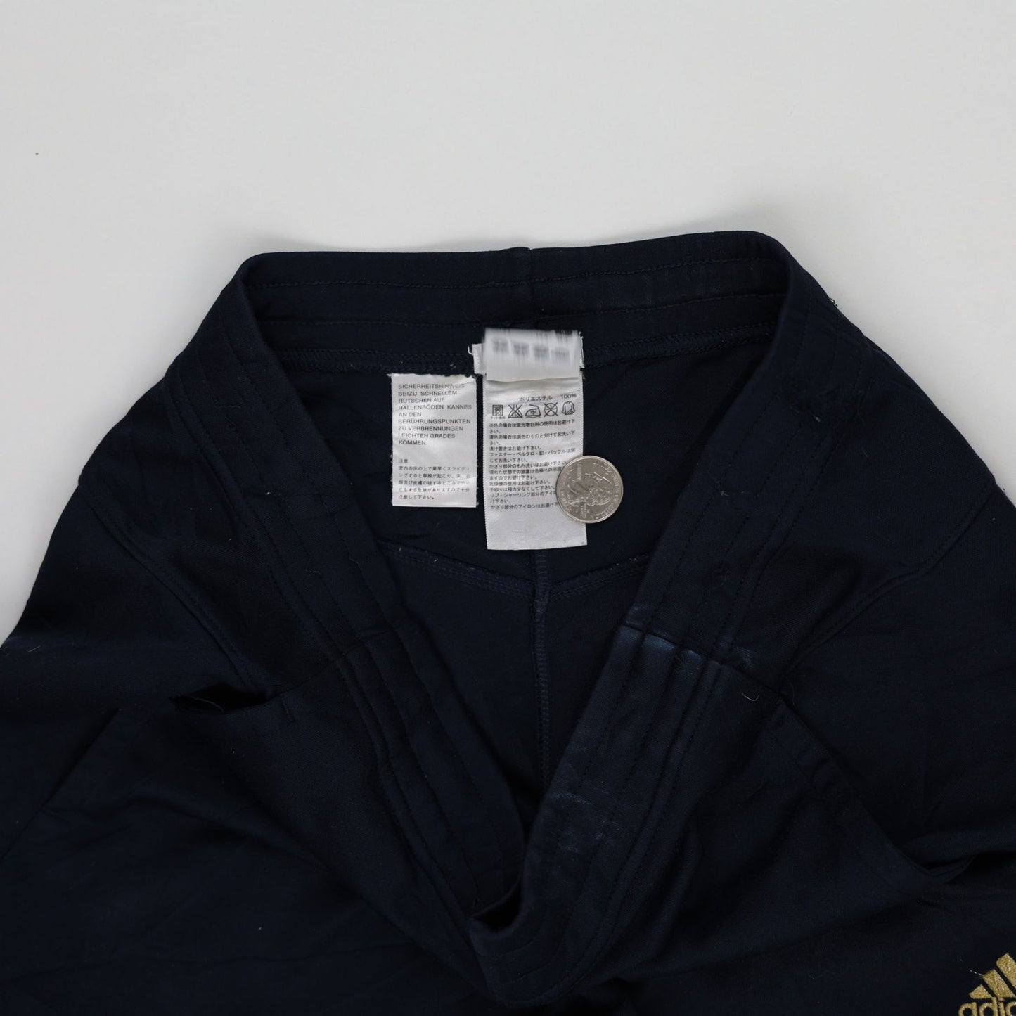adidas Women's Sports Trousers Navy Blue Pink Stripe Size Small Cotton Blend