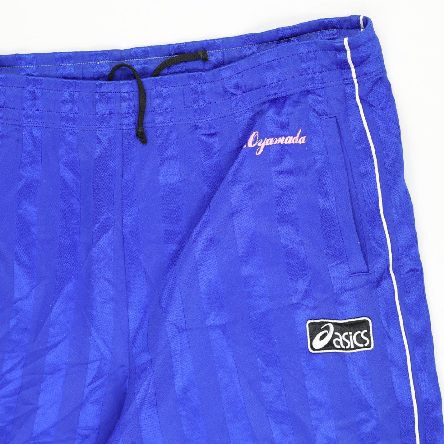 ASICS Oyamada Vintage Blue Track Trousers Size L Polyester