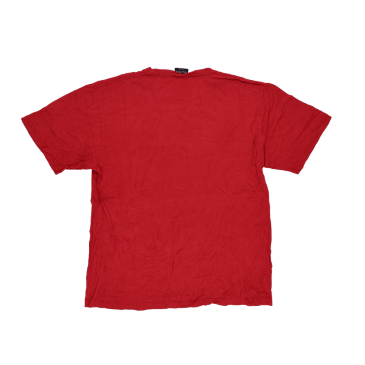 Nautica Red Cotton Crew Neck T-Shirt Men Size Large Vintage Classic