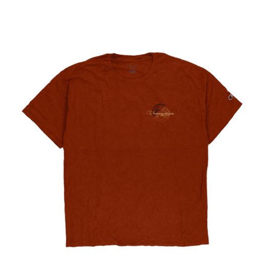 Champion Vintage Orange T-Shirt XL Cotton Crew Neck Casual Men's Clothing