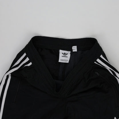adidas Black Three Stripe Track Pants Men's Large 88cm Waist 77cm Inseam Polyester