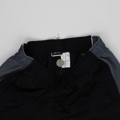 Nike Dri-FIT Black Grey Athletic Track Trousers Size L Polyester