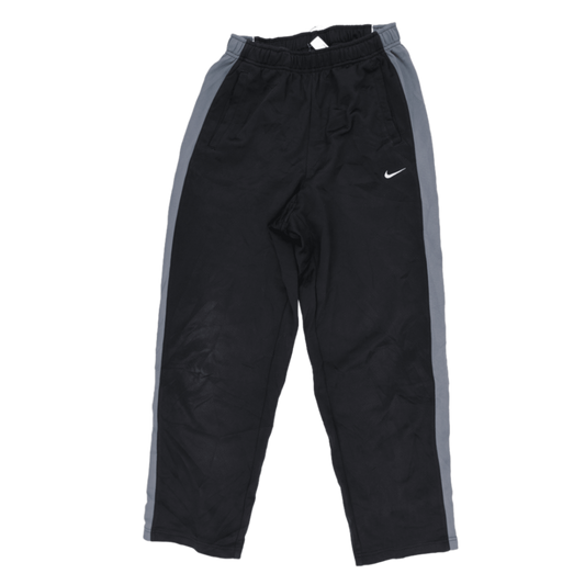 Nike Dri-FIT Black Grey Athletic Track Trousers Size L Polyester