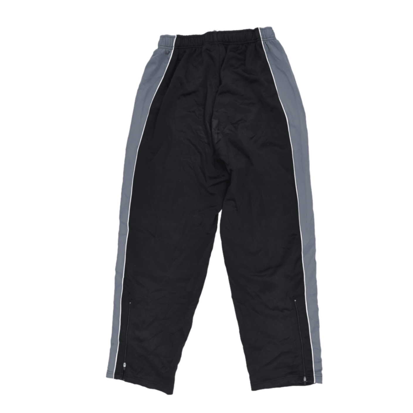 Nike Dri-FIT Black Grey Athletic Track Trousers Size L Polyester