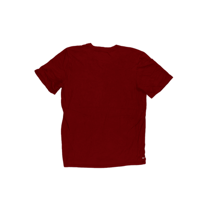 Nike Red Dri-Fit Athletic Cut Short Sleeve T-Shirt Men Medium Polyester Blend
