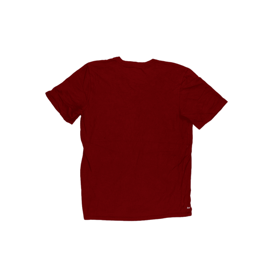 Nike Red Dri-Fit Athletic Cut Short Sleeve T-Shirt Men Medium Polyester Blend