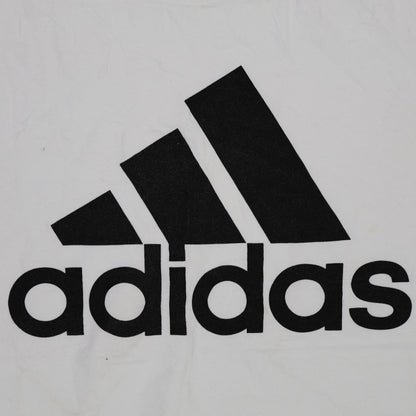 Adidas White Golf T-Shirt Men's Medium Cotton Crew Neck Casual Tee