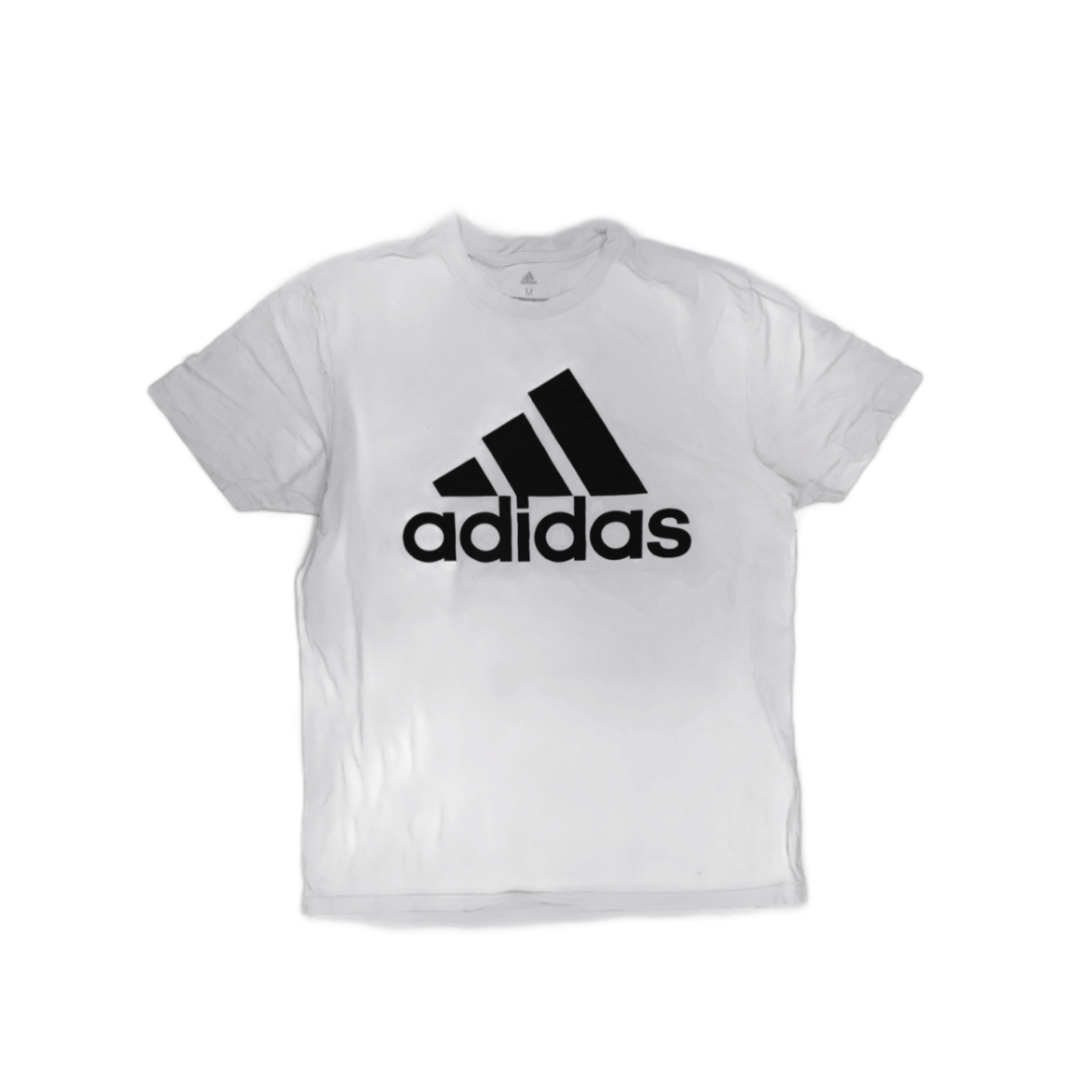 Adidas White Golf T-Shirt Men's Medium Cotton Crew Neck Casual Tee