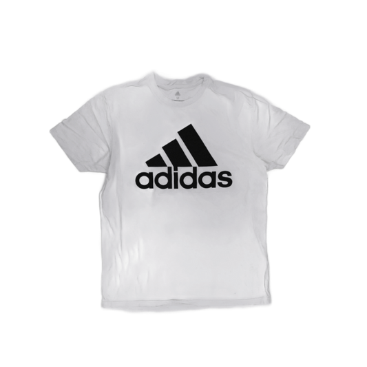Adidas White Golf T-Shirt Men's Medium Cotton Crew Neck Casual Tee
