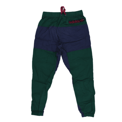 adidas Atric Track Pants Green Navy Medium Nylon Vintage