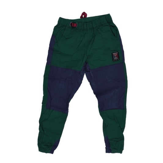 adidas Atric Track Pants Green Navy Medium Nylon Vintage